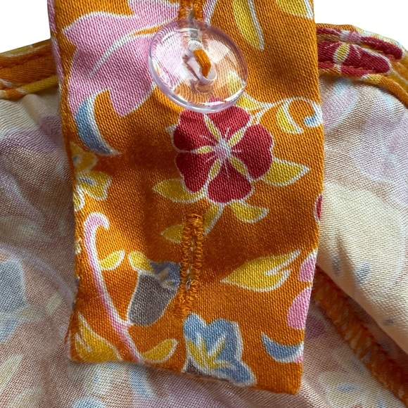 Free People Yellow Floral Sasha Mini Dress Size XS Boho Cottagecore Festival - Picture 5 of 14